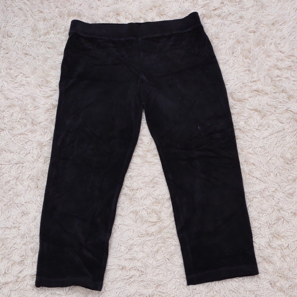 Black Straight Women's velvet Pants